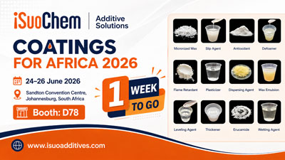 iSuoChem 첨가제 솔루션, Coatings for Africa 2026 참가